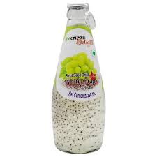 AMERICAN DELIGHT Basil Seed Drink White Grape Flavour imported